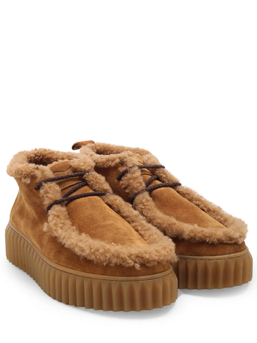 Полуботинки замшевые