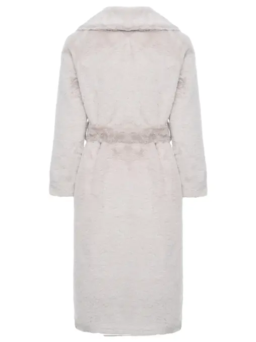 Шуба из экомеха HERNO