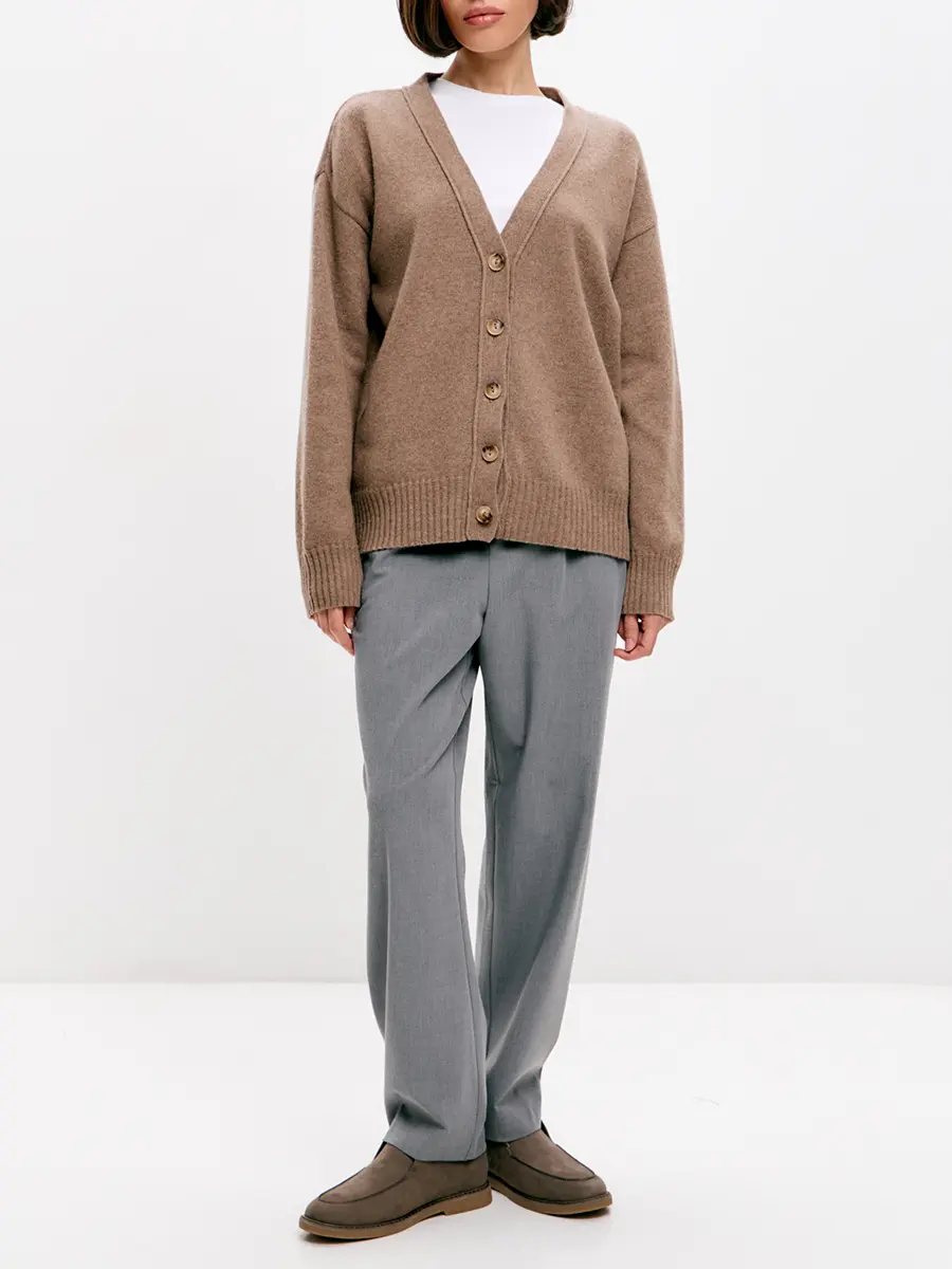 Кардиган из кашемира и шерсти