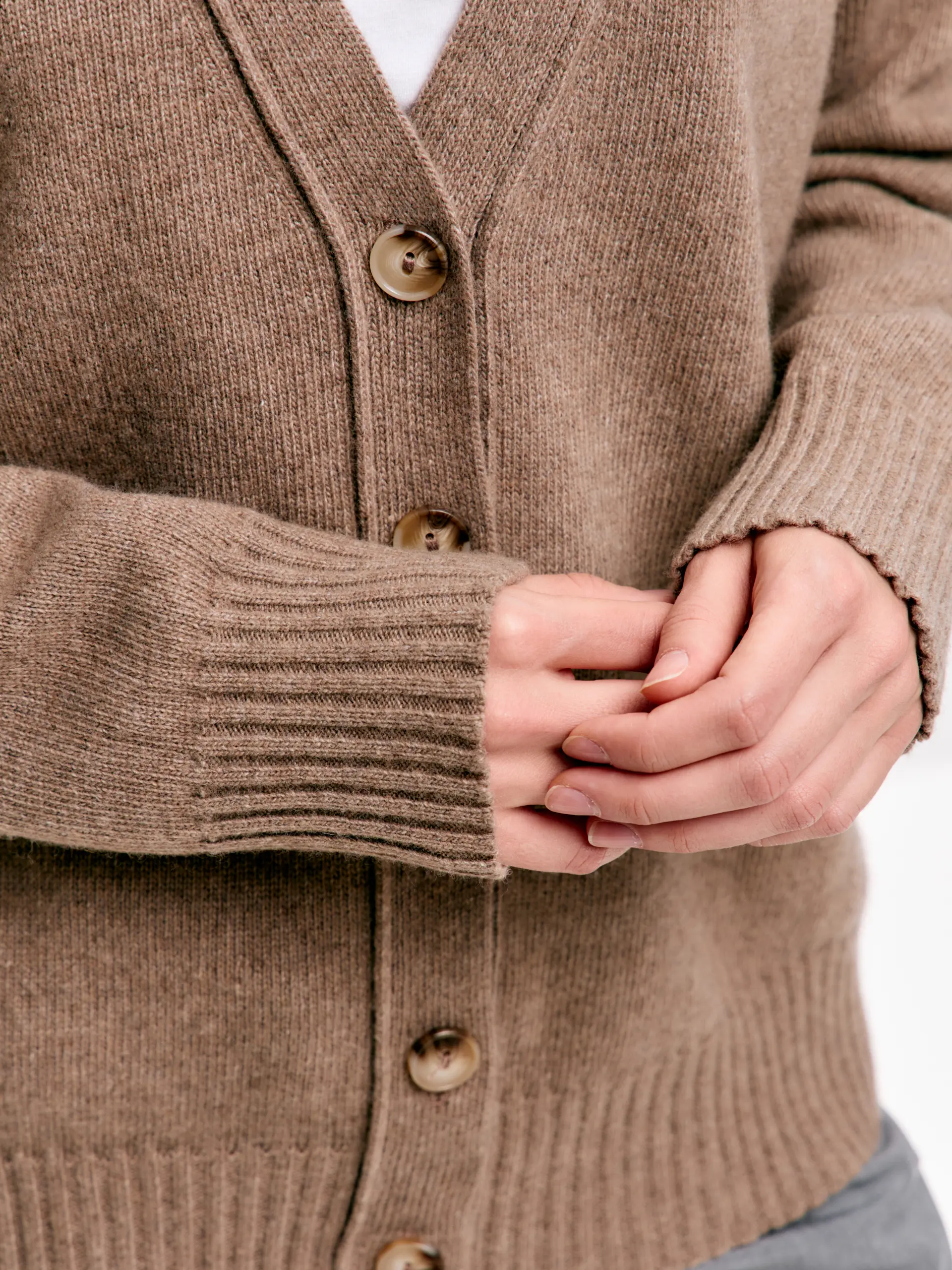 Кардиган из кашемира и шерсти