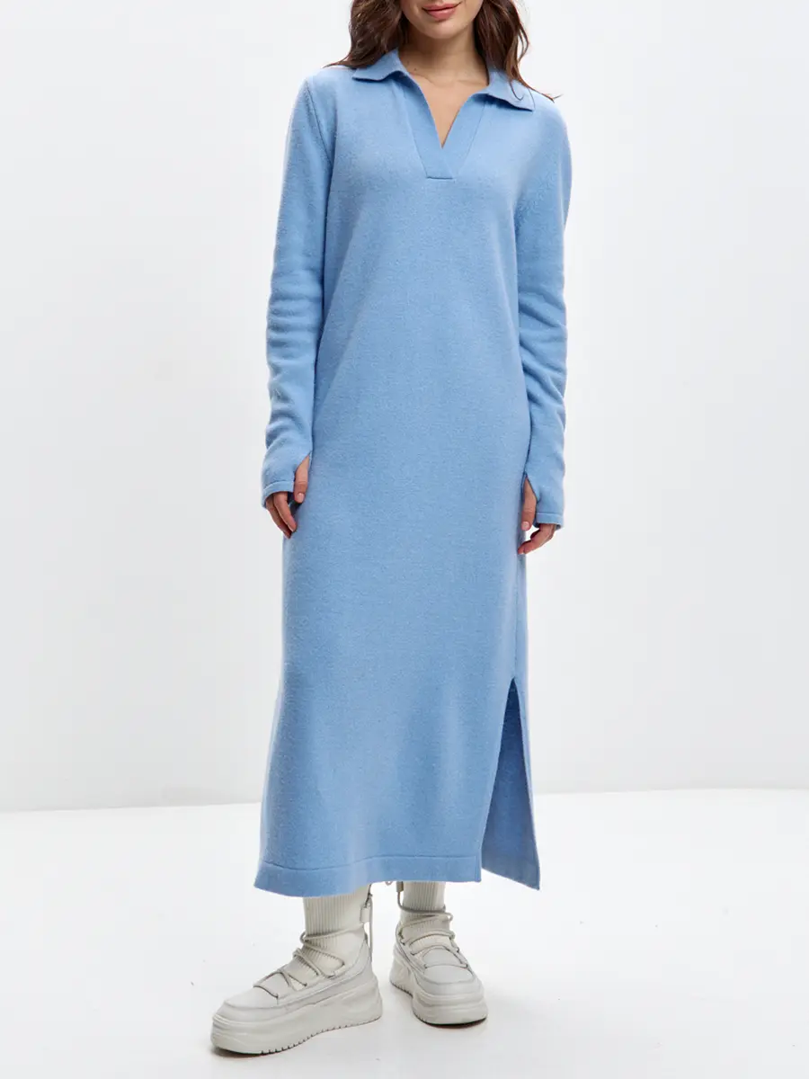 Платье из кашемира и шерсти