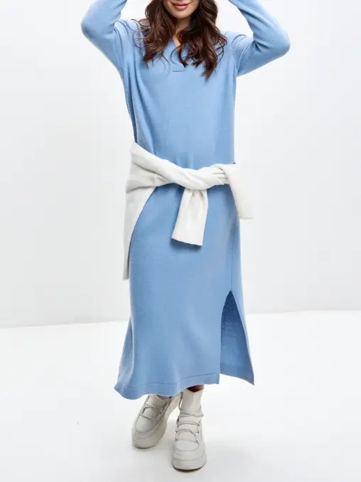 Платье из кашемира и шерсти VINNIS