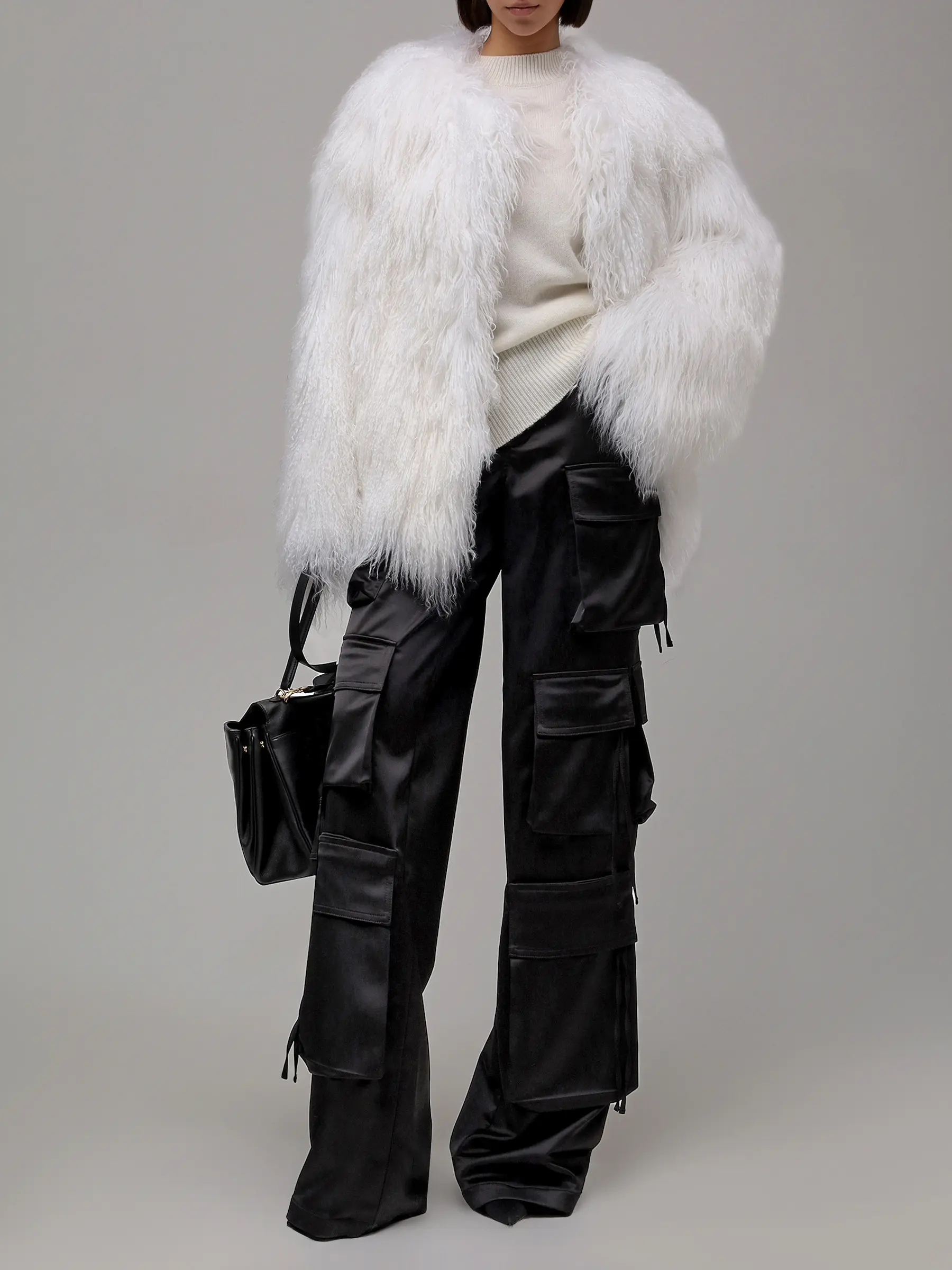 Шуба из меха ламы