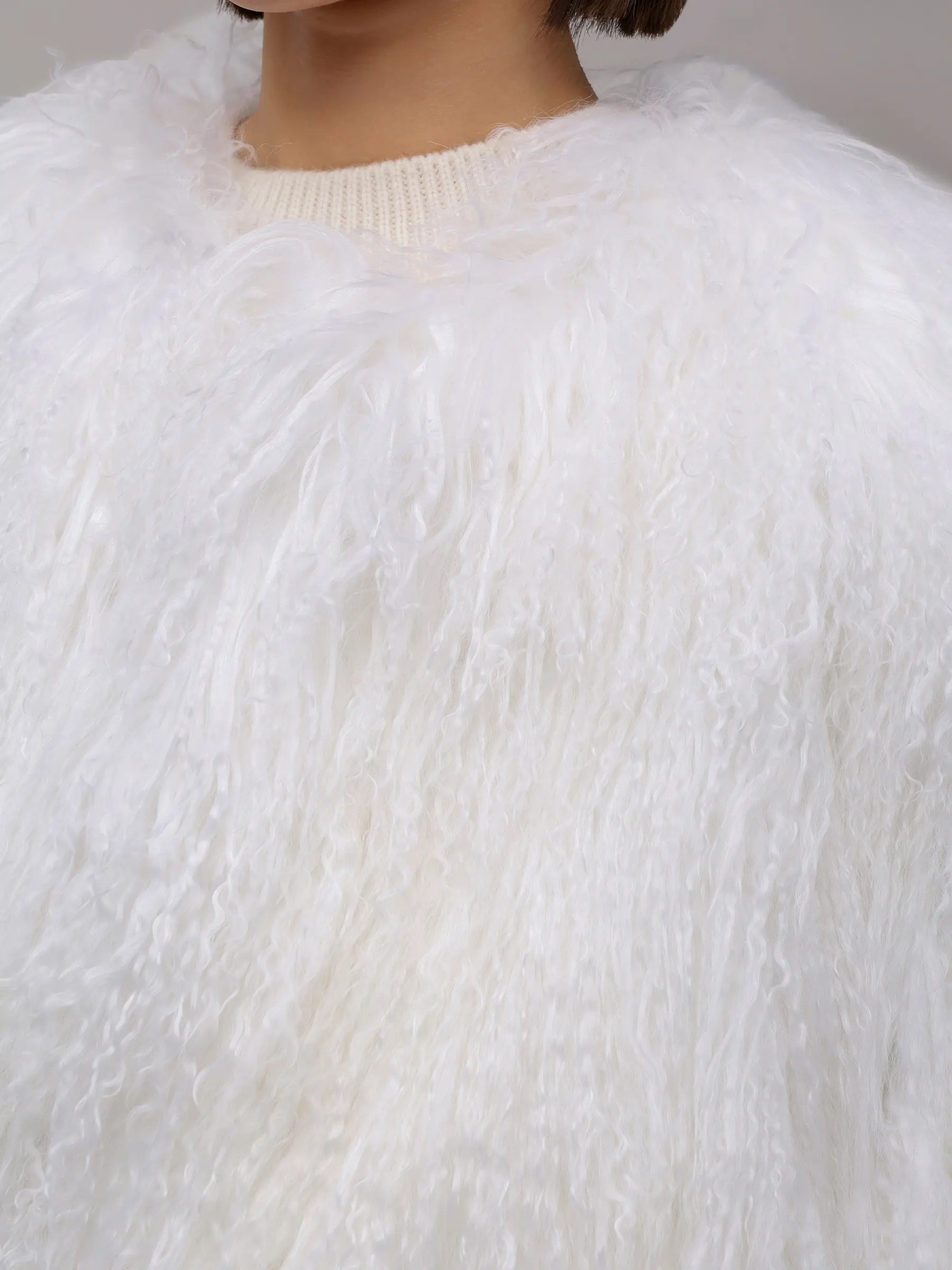 Шуба из меха ламы