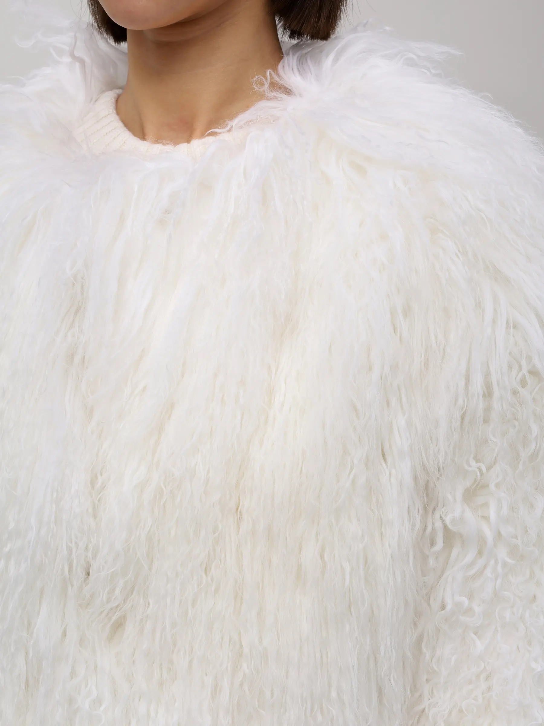 Шуба из меха ламы