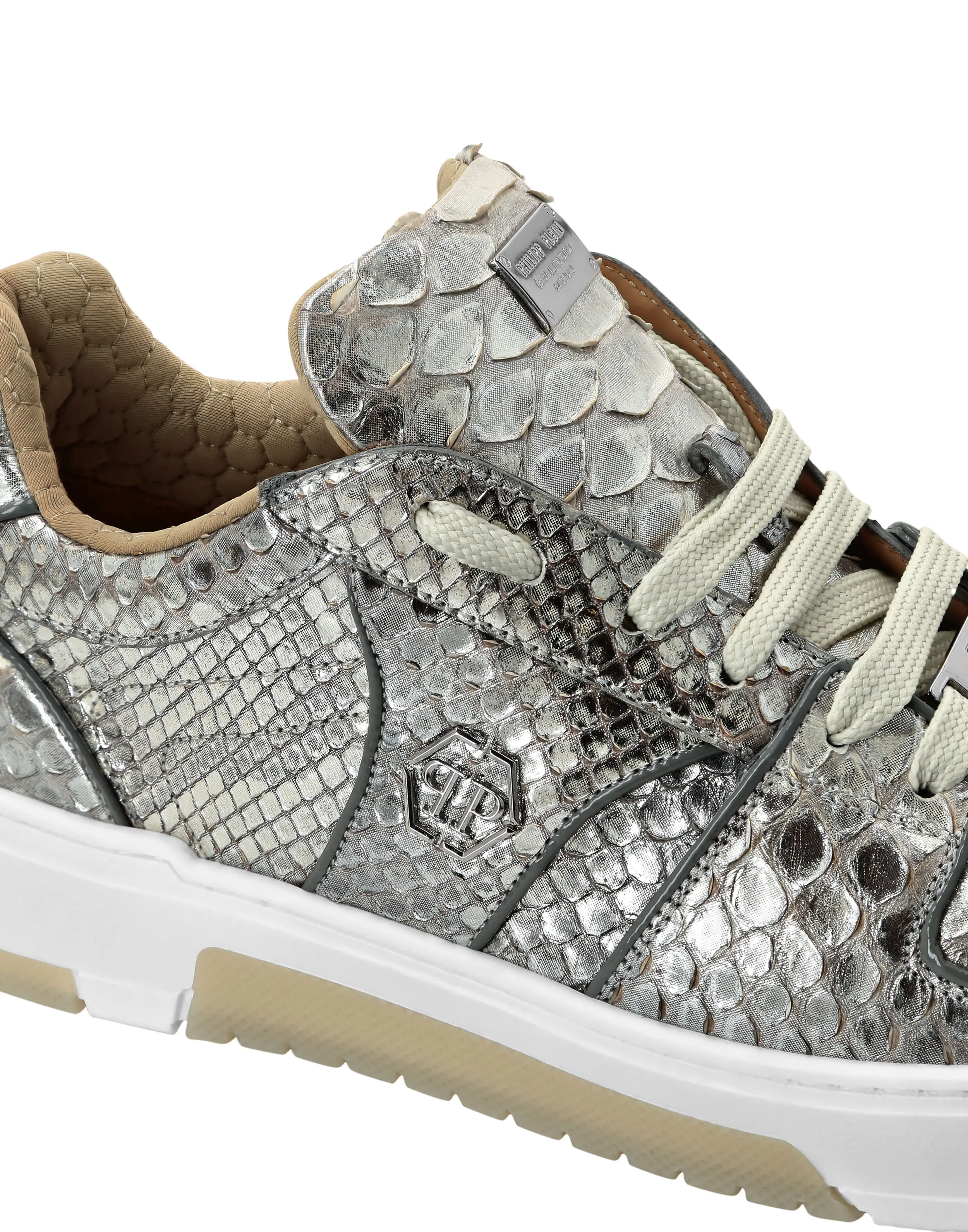 Кеды с кожей питона