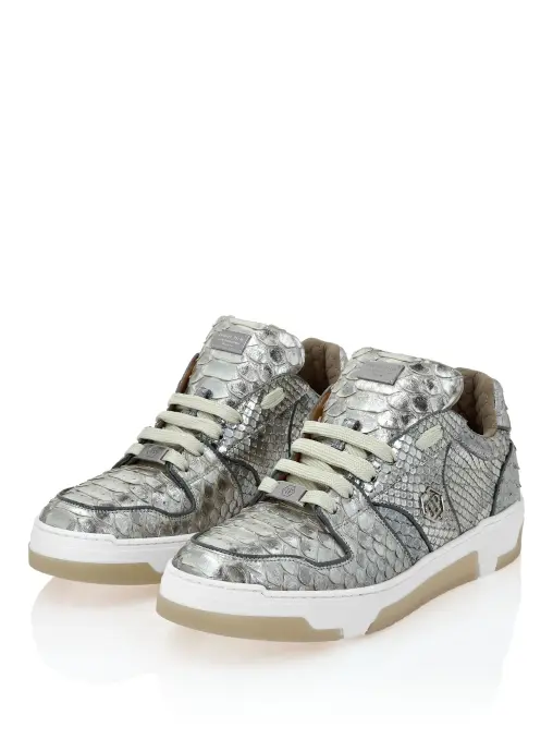 Кеды с кожей питона PHILIPP PLEIN