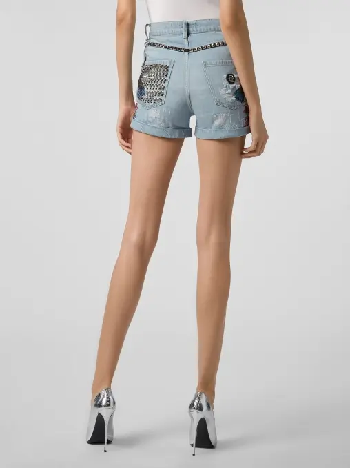 Шорты хлопковые PHILIPP PLEIN
