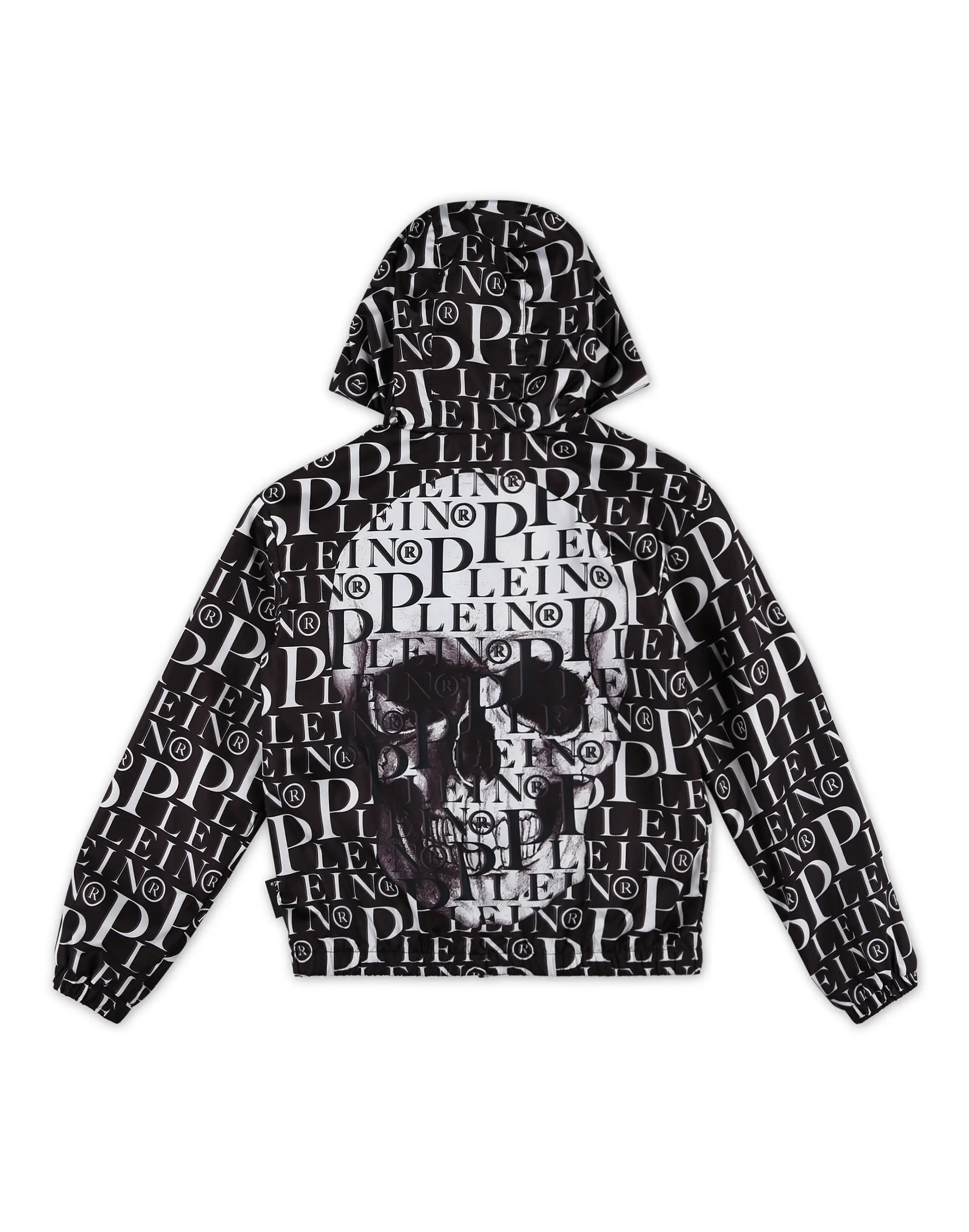 Пуховик с принтом