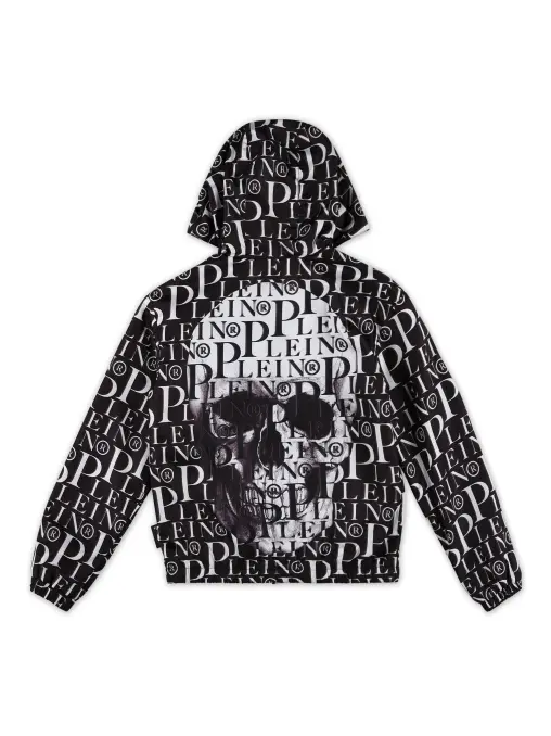 Пуховик с принтом PHILIPP PLEIN