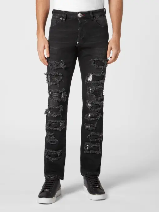 Джинсы хлопковое PHILIPP PLEIN