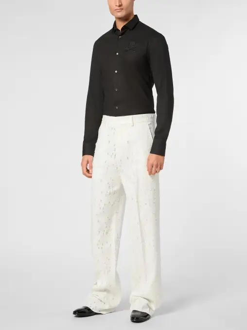 Брюки хлопковые PHILIPP PLEIN