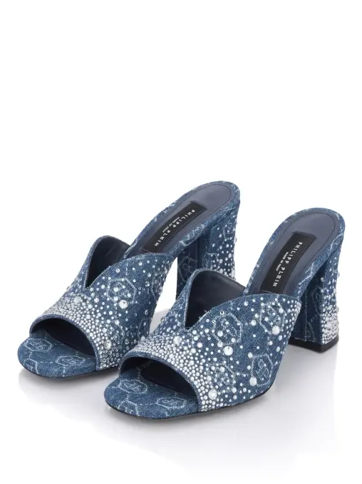 Мюли джинсовые PHILIPP PLEIN