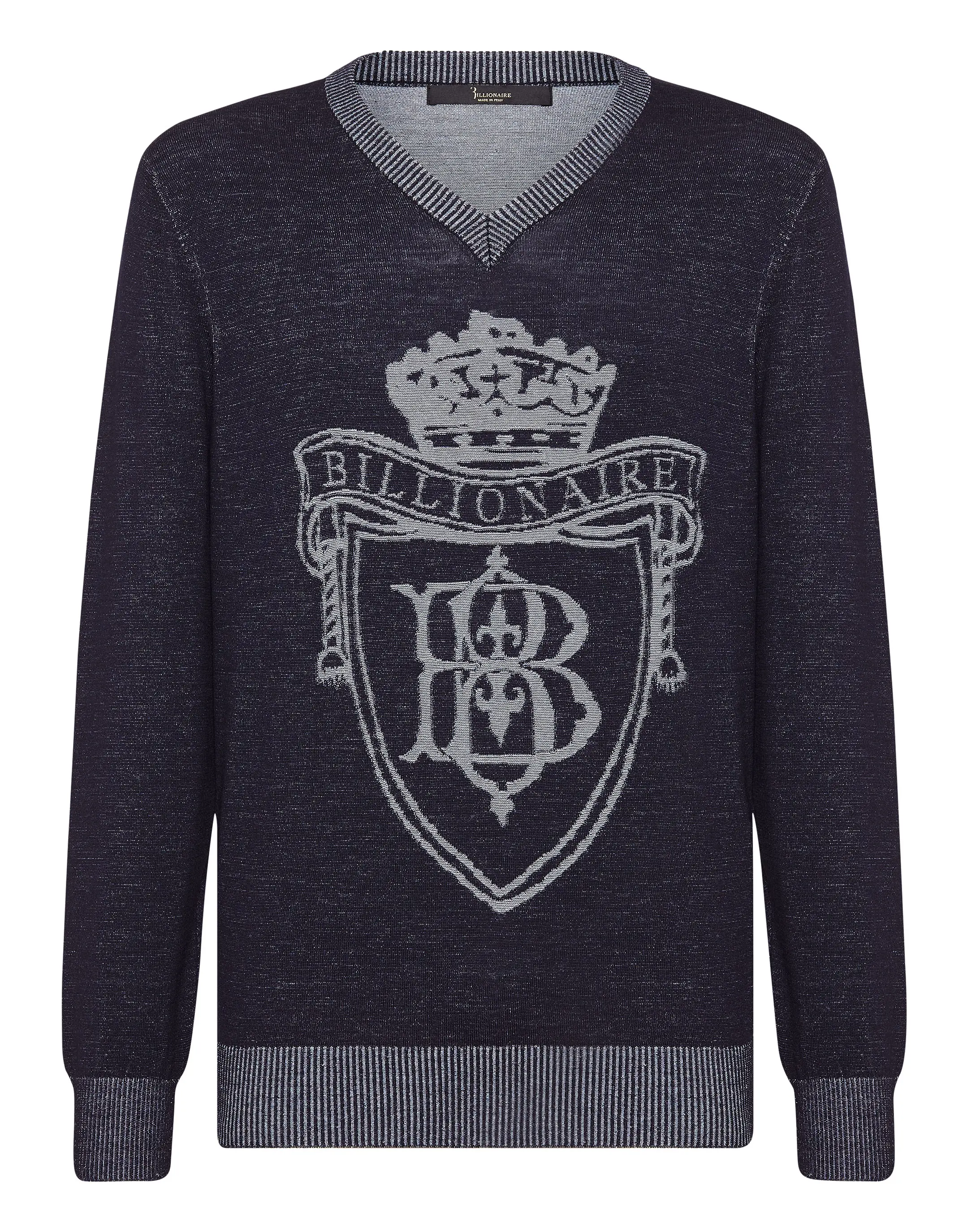 Пуловер из шерсти и шелка