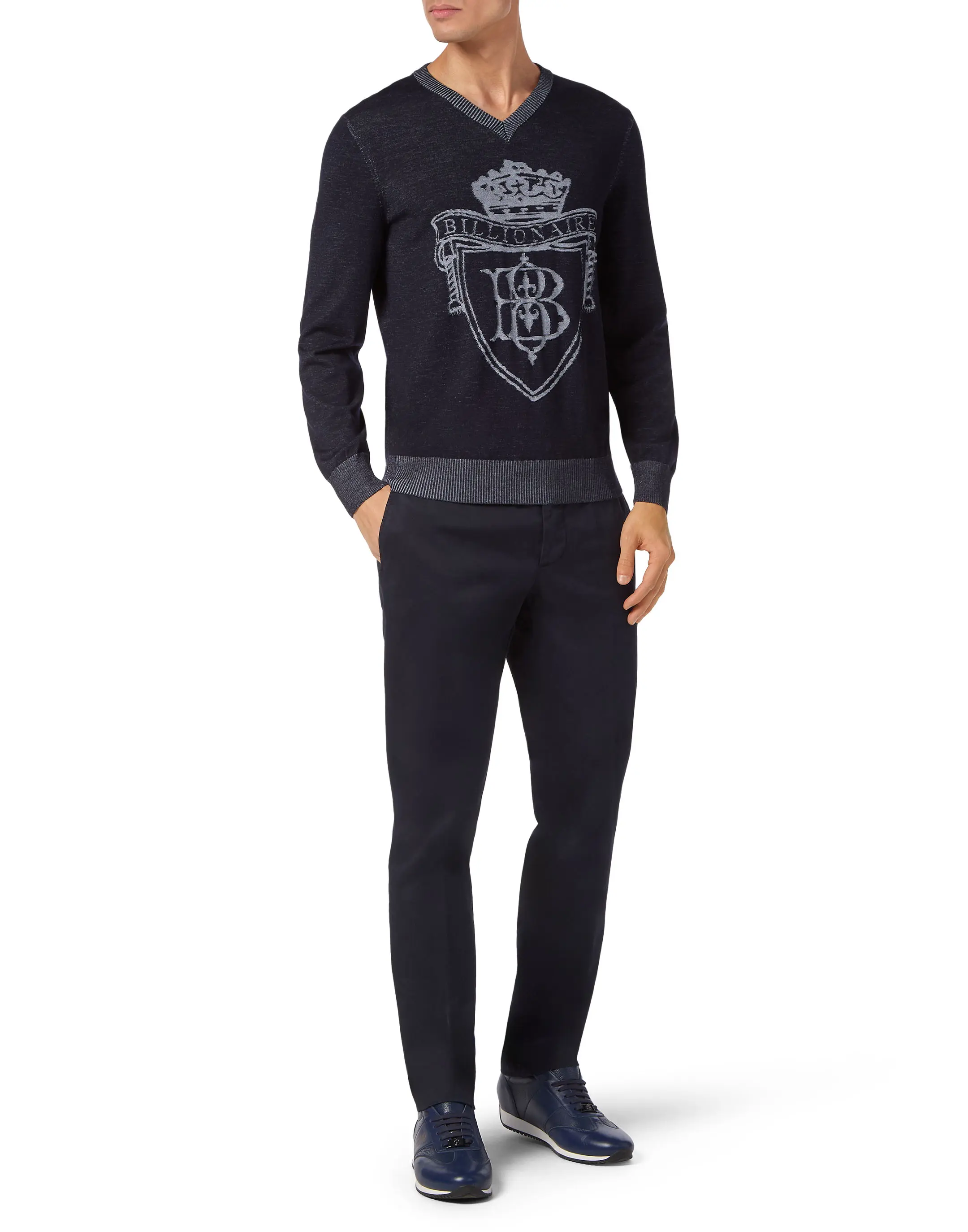 Пуловер из шерсти и шелка