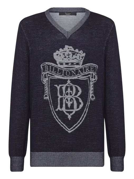 Пуловер из шерсти и шелка BILLIONAIRE