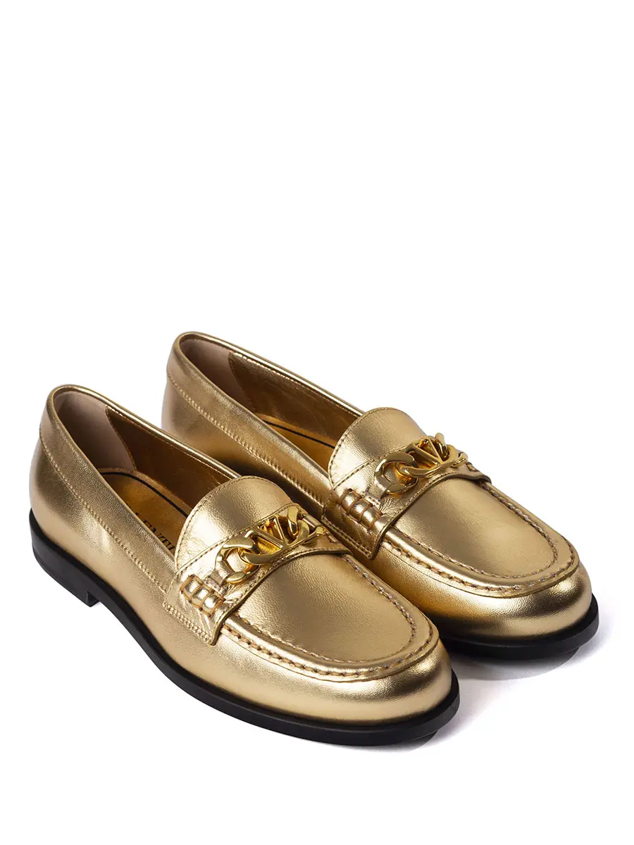 Лоферы кожаные