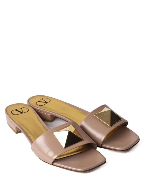 Шлепанцы кожаные VALENTINO GARAVANI