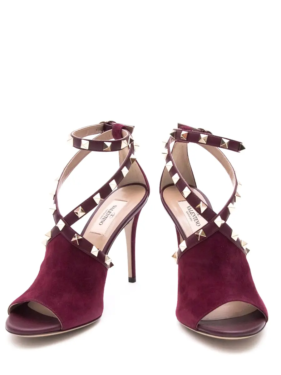 Босоножки замшевые