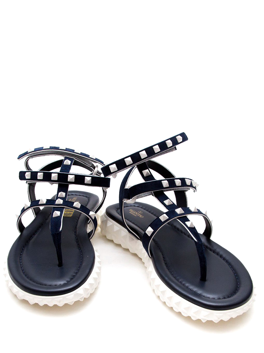 Сандалии замшевые