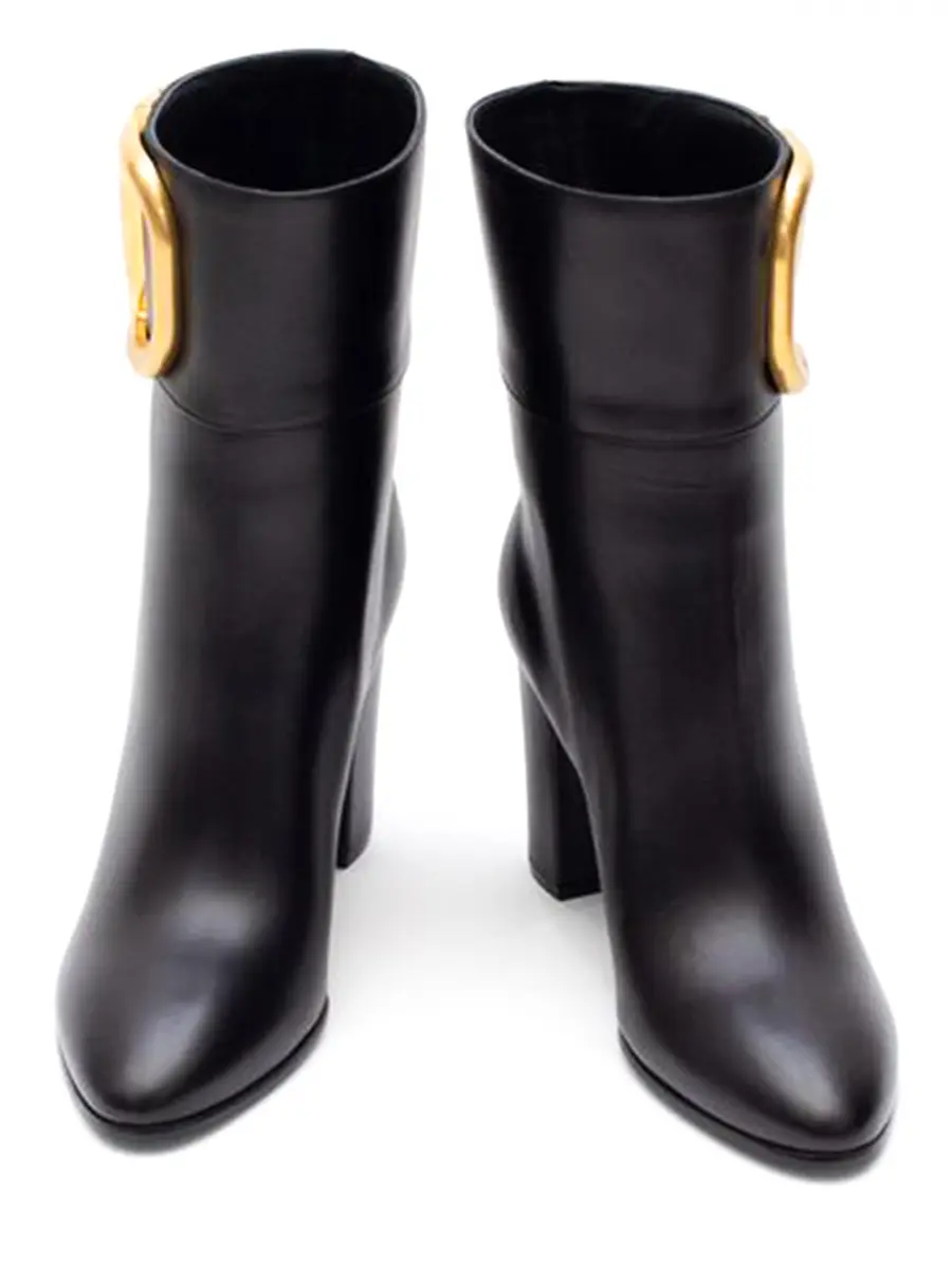 Ботильоны кожаные