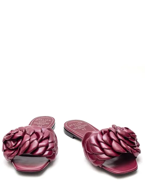 Шлепанцы кожаные VALENTINO GARAVANI