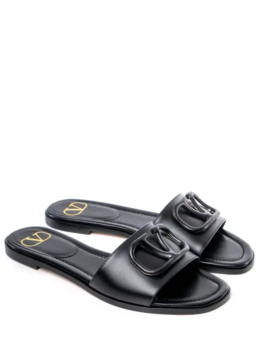 Шлепанцы кожаные VALENTINO GARAVANI