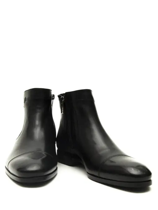 Ботинки кожаные на меху VALENTINO