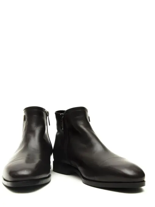 Ботинки кожаные на меху VALENTINO