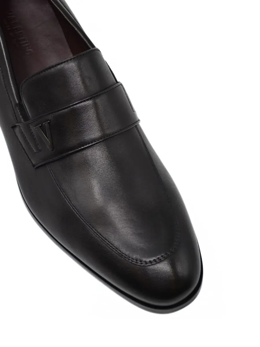 Лоферы кожаные