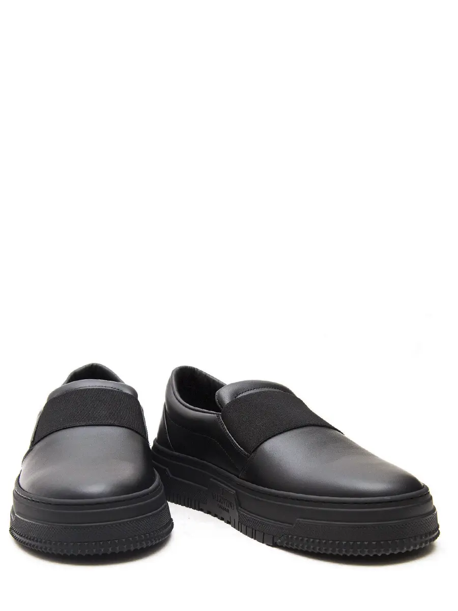 Слипоны кожаные