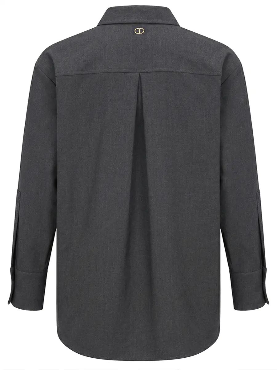 Рубашка однотонная