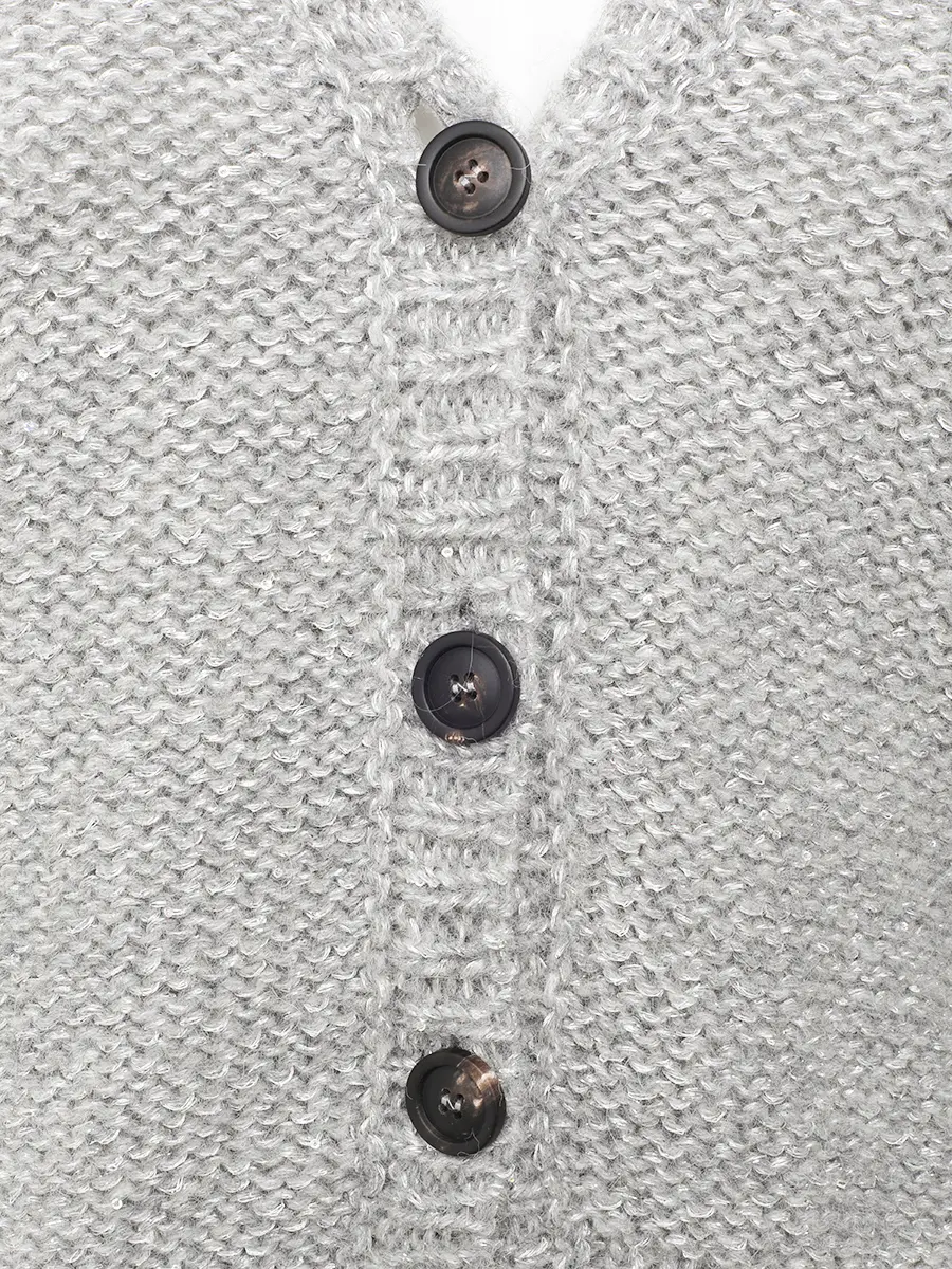 Кардиган однотонный