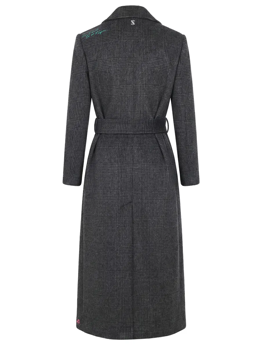 Пальто однотонное