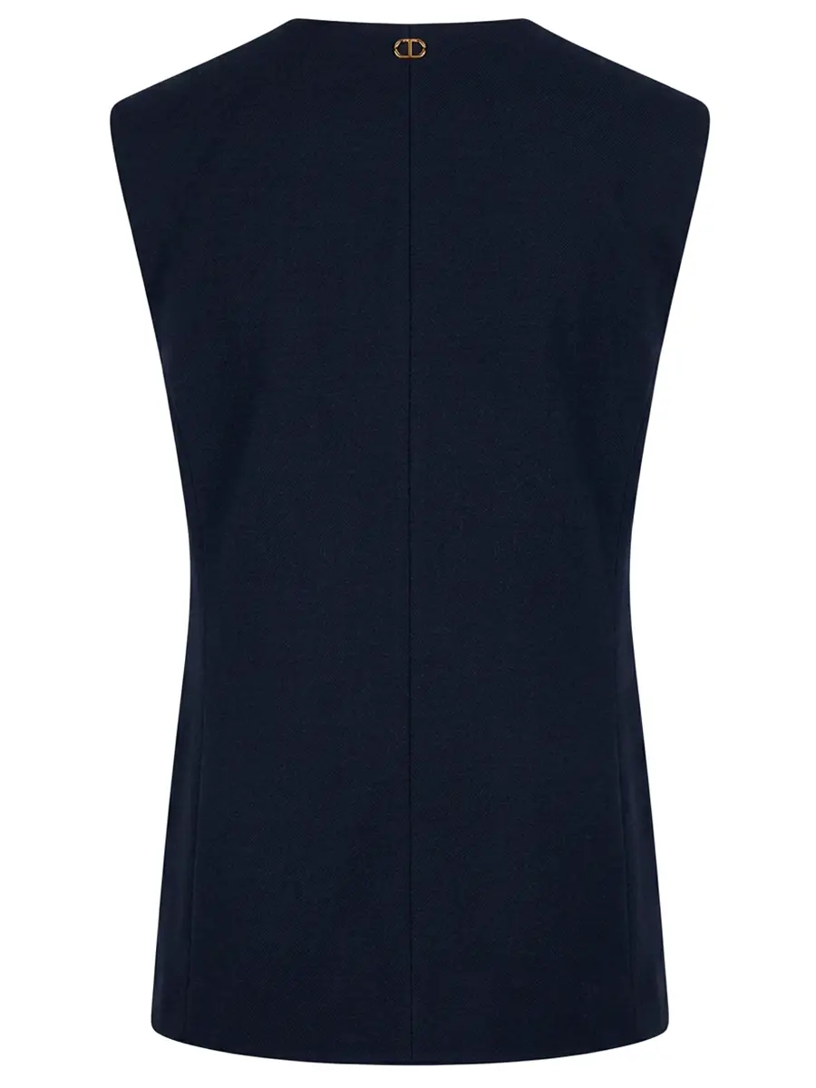 Жилет однотонный