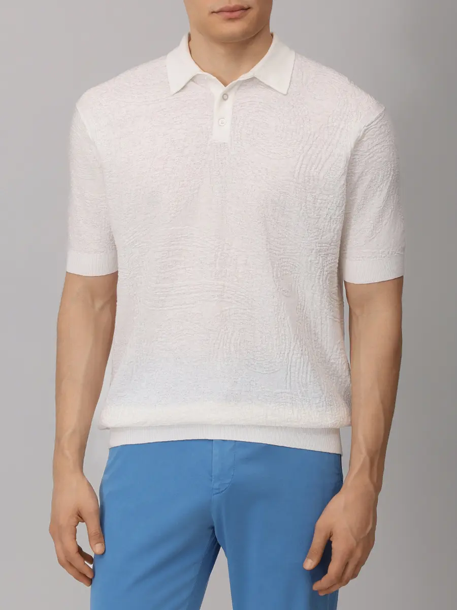 Поло изо льна и хлопка