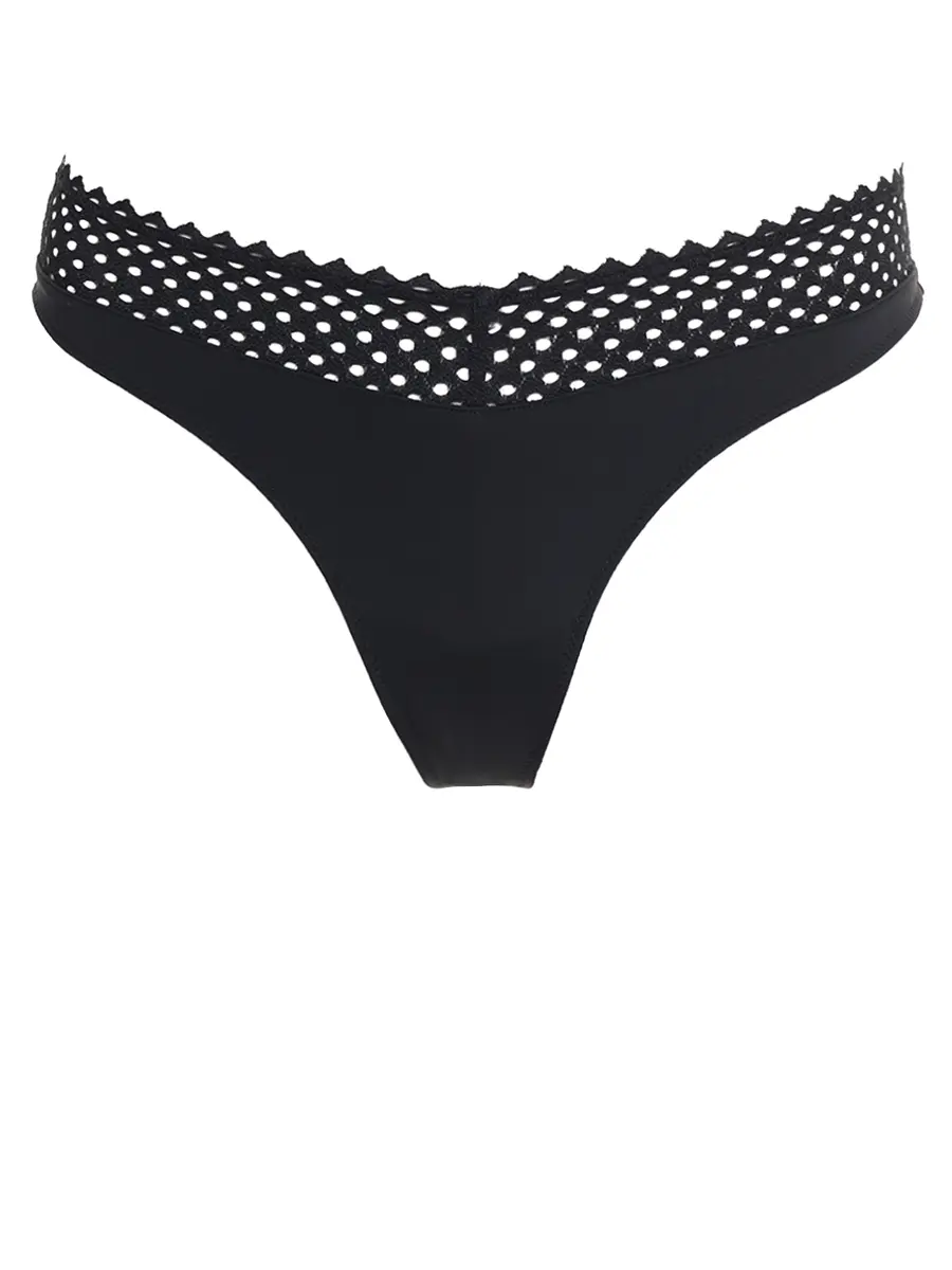 Трусы-стринг однотонные