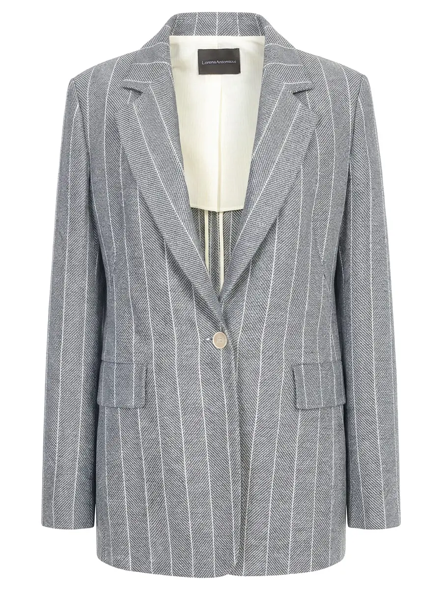 Пиджак из хлопка и льна