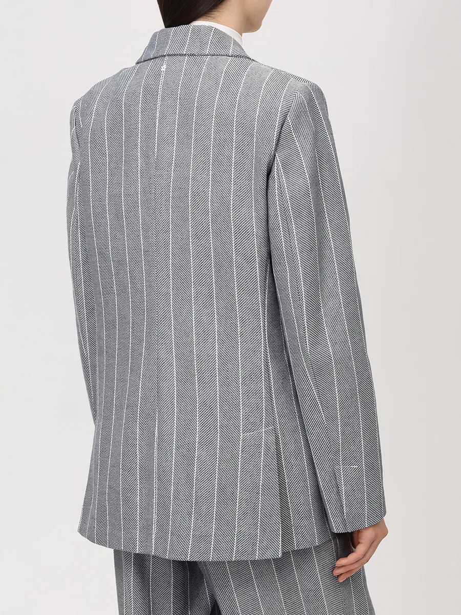 Пиджак из хлопка и льна