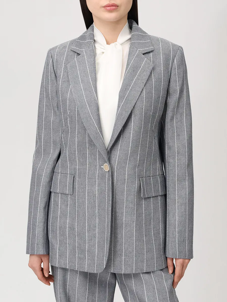 Пиджак из хлопка и льна