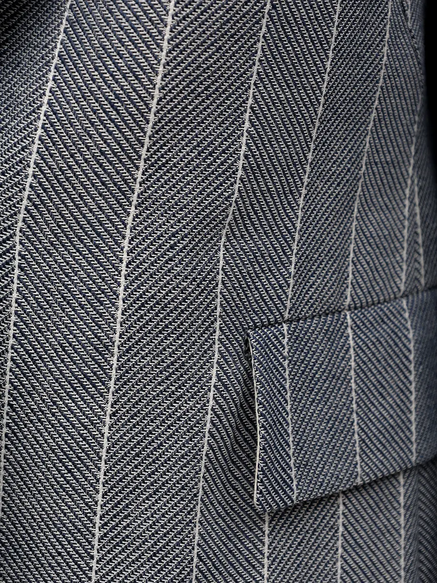 Пиджак из хлопка и льна