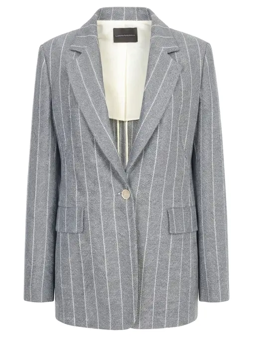 Пиджак из хлопка и льна LORENA ANTONIAZZI