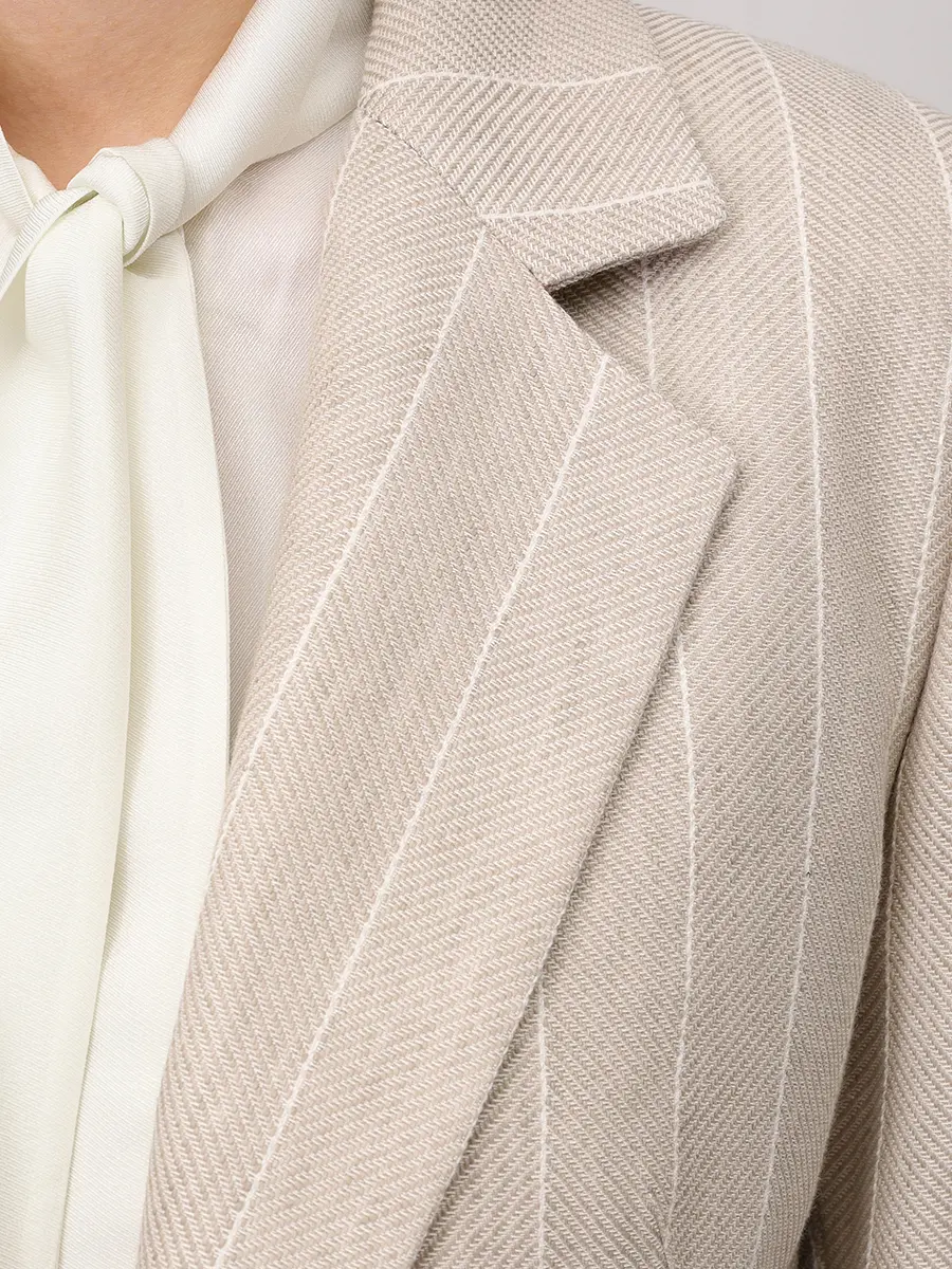 Пиджак из хлопка и льна