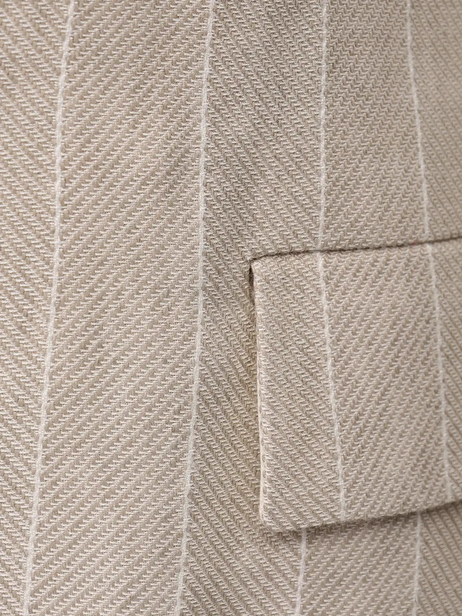 Пиджак из хлопка и льна