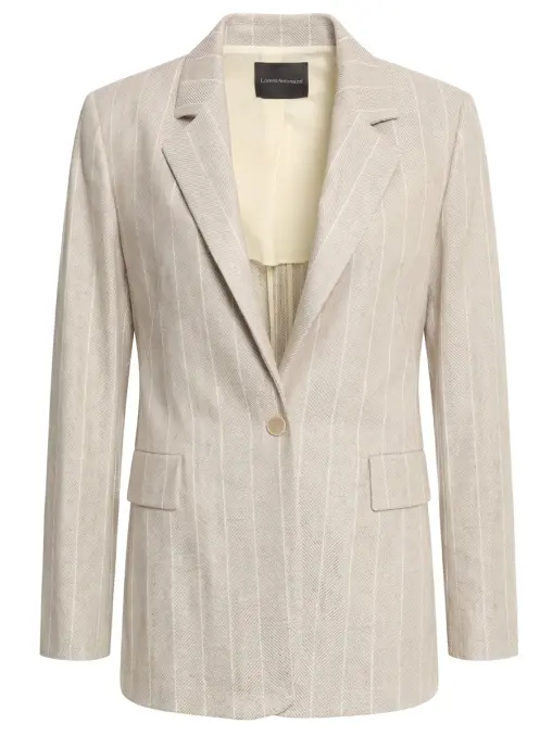 Пиджак из хлопка и льна LORENA ANTONIAZZI