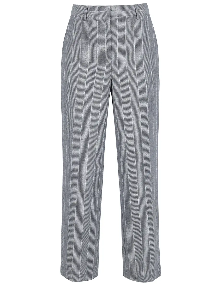 Брюки из хлопка и льна