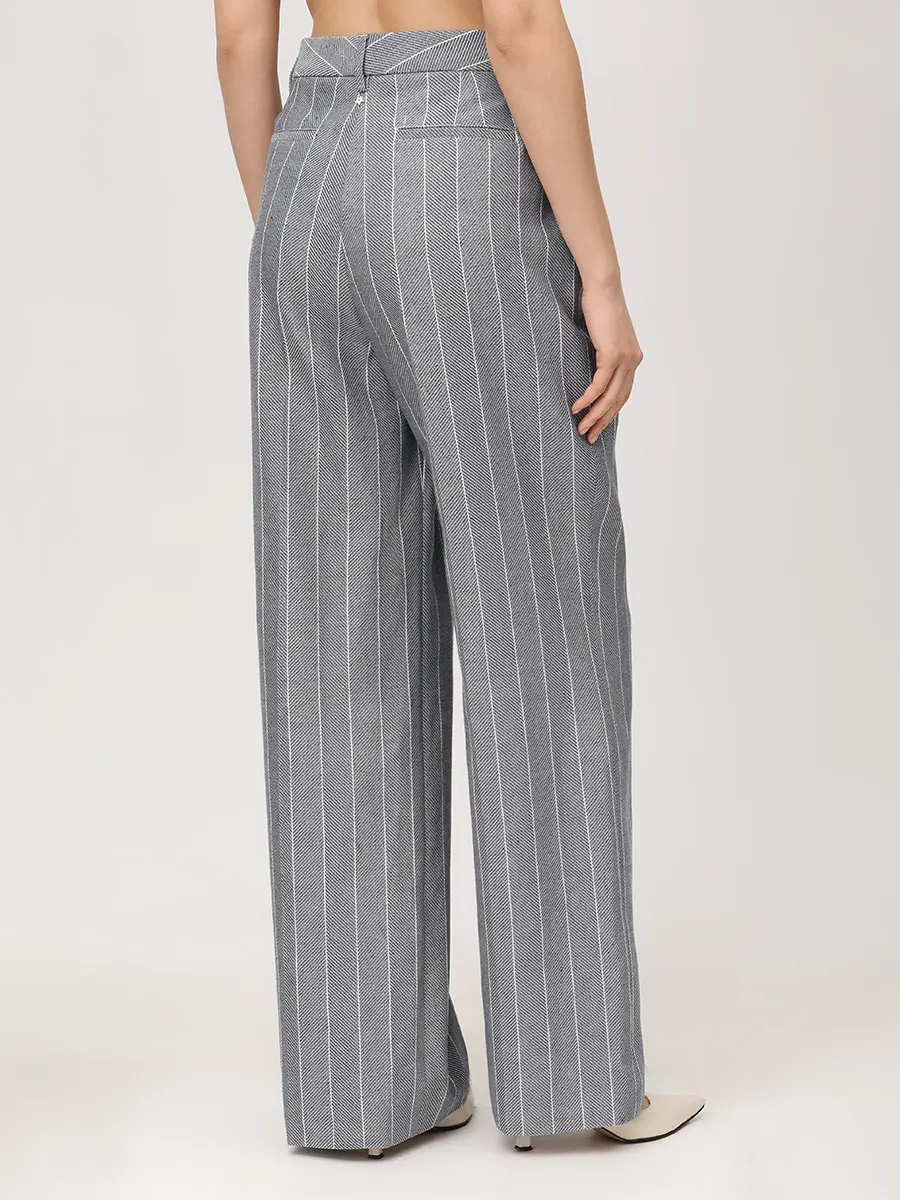 Брюки из хлопка и льна