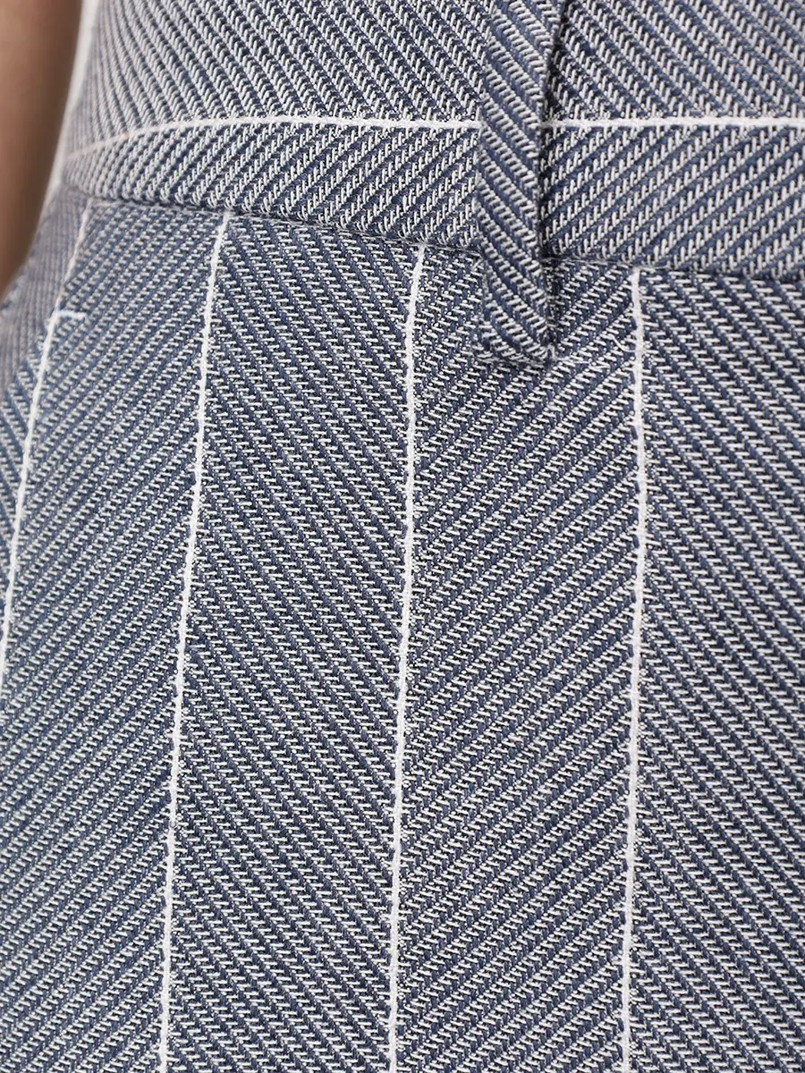 Брюки из хлопка и льна