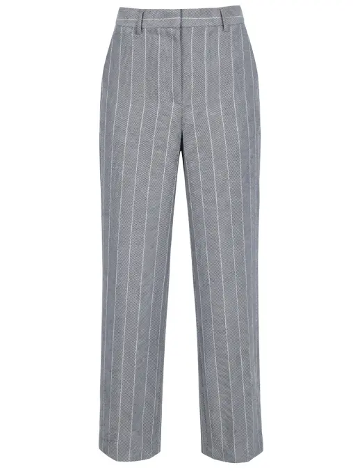 Брюки из хлопка и льна LORENA ANTONIAZZI