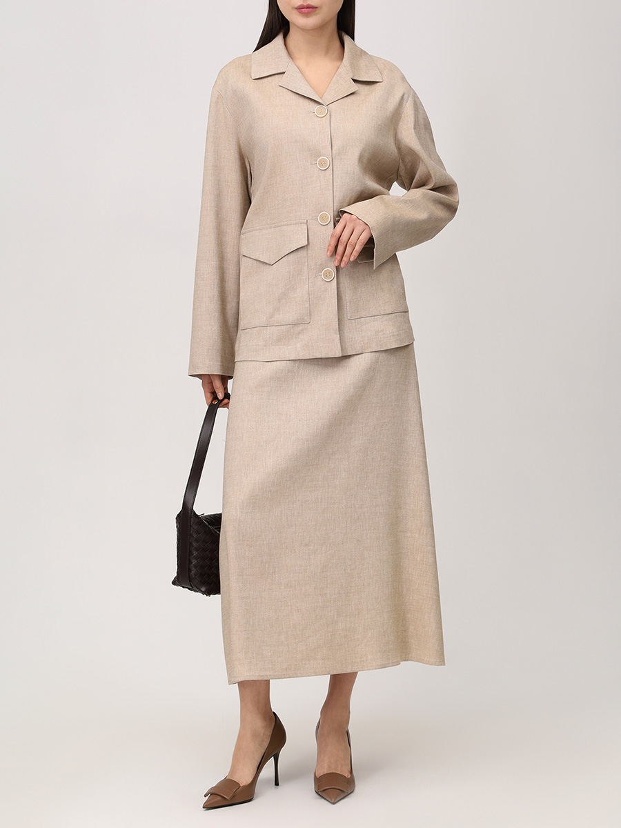 Жакет изо льна и вискозы